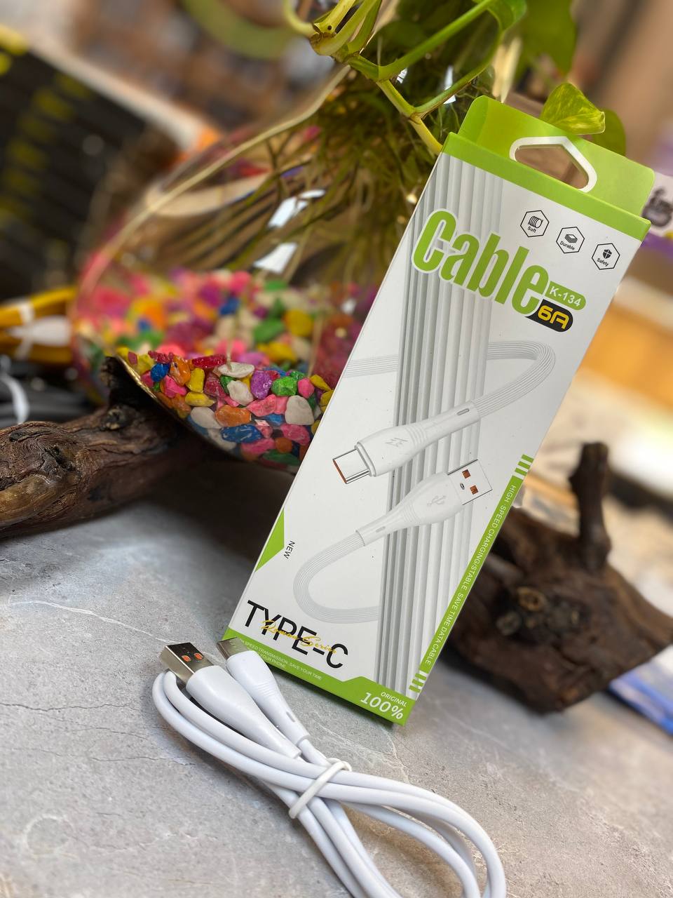 کابل شارژ TPC-E اورجینال   مدل  K-134